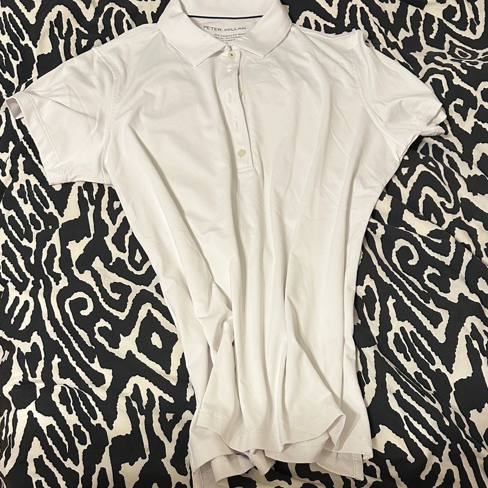 Peter Millar Classic White Golf Shirt